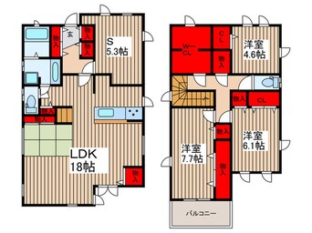 間取図 深作１丁目戸建