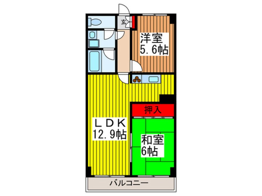 間取図 アベニュ－弐番館