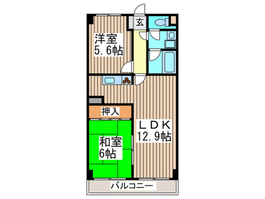 間取図 アベニュ－弐番館