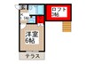 エイブル日進 1Kの間取り