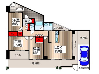 間取図 ラプレ大宮公園(106)