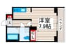 サンジュエル町屋 1Rの間取り