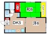 ロイヤルヒルズ 2DKの間取り