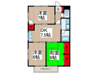 間取図 植竹ハイツ