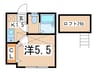 プレジ－ル井土ヶ谷 1Kの間取り