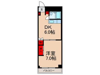 間取図 石島ﾀｳﾝﾌﾗｯﾂ