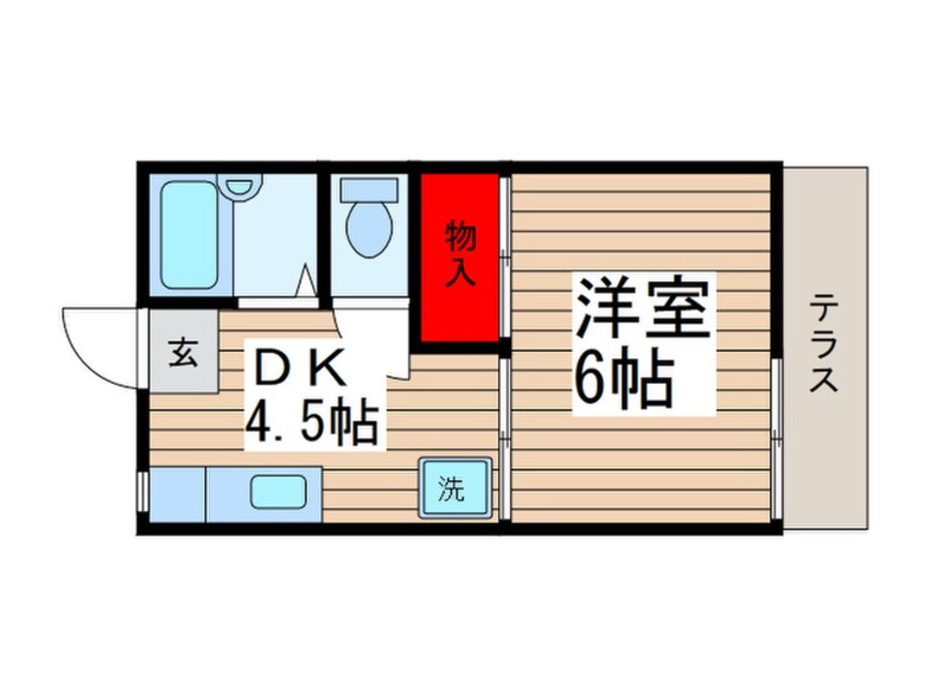 間取図 サンハイツ新松戸Ｂ棟