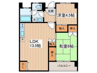間取図 調布住宅(707)