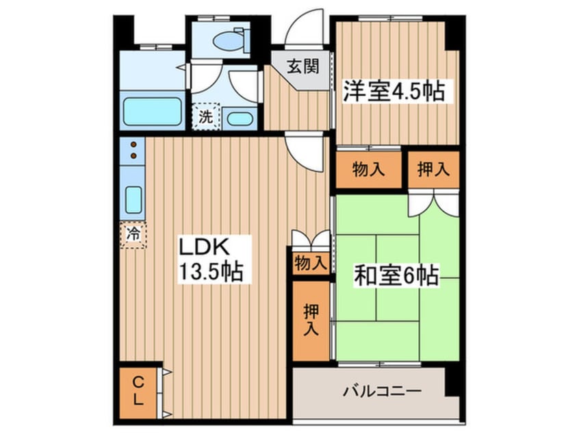 間取図 調布住宅(707)