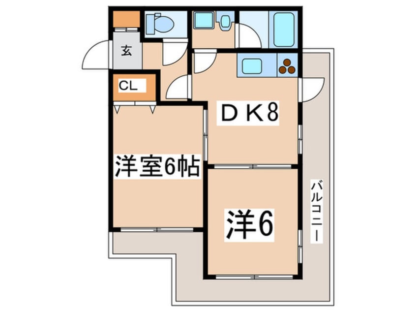 間取図 ドリームマンション登戸第２