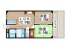 ワイズ 2LDKの間取り
