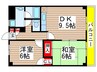 マンションフィリア 2DKの間取り