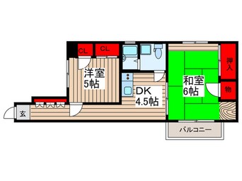 間取図 田辺コーポ