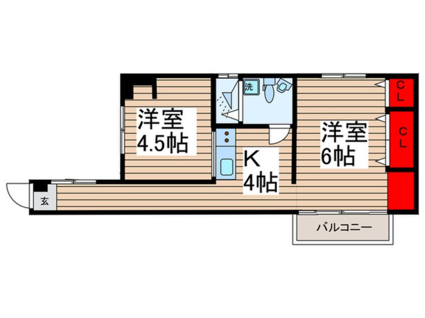 間取図 田辺コーポ