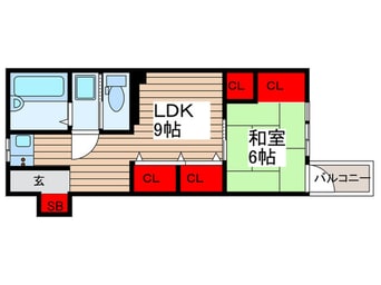 間取図 田辺コーポ