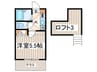 ビジュ－富士見台 1Kの間取り