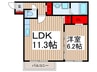 (仮)エテルノヴァローレ入間 1LDKの間取り