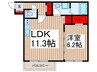 エテルノヴァローレ入間 1LDKの間取り