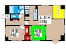 PRISM COURT 平井 2LDKの間取り