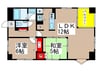 PRISM COURT 平井 2LDKの間取り
