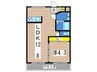 新山下三番館 1LDKの間取り