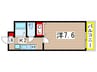 ＱＵＡＬＩＡⅢ 1Kの間取り