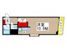 君待橋 1Kの間取り