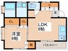 沼袋アパート 1LDKの間取り