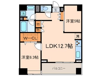 間取図 パ－クキュ－ブ代々木富ヶ谷