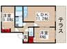 サンフレンドハイツＢ 2LDKの間取り