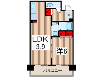 間取図 コ－ポレ－ト清瀬駅南１号棟