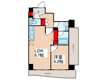 間取図 ﾘｳﾞｼﾃｨ墨田ｲｰｽﾄ