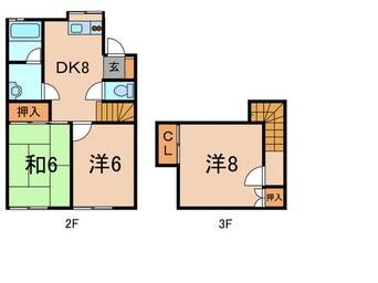 間取図 クリ－クサイドＢ