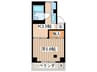 シルクハイツＡ棟 1Kの間取り