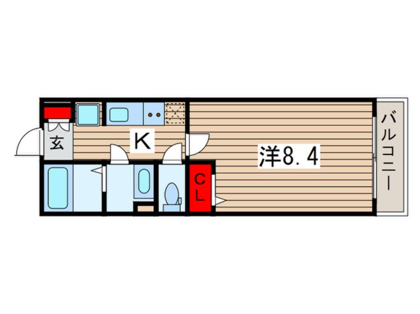 間取図 リブリ・美浜稲毛海岸