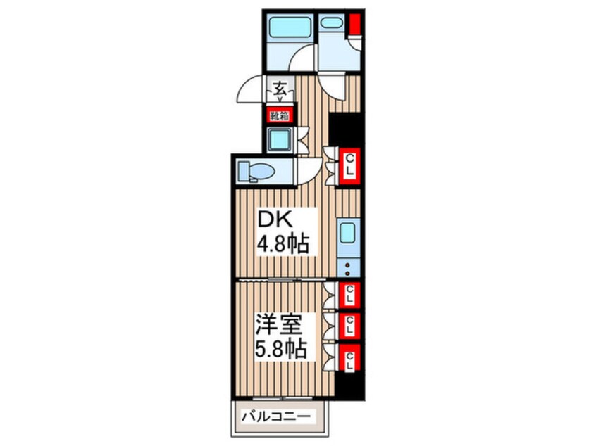 間取図 セジョリ東陽町（703）