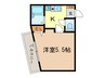 ガーデンヒルズ西ヶ原 1Kの間取り
