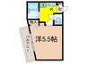 ガーデンヒルズ西ヶ原 1Kの間取り