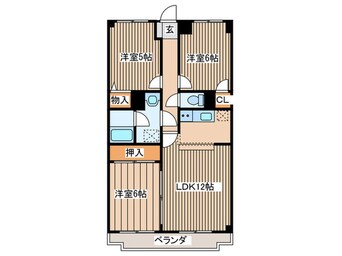 間取図 プレエステ－ト長田