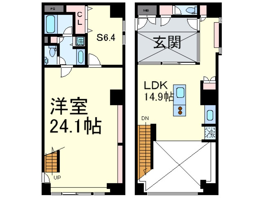 間取図 グラディ－ト汐留ロッソ