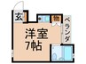 アニ－ハイム 1Rの間取り
