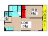 第１日東ハイツ 1LDKの間取り