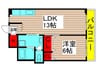 第１日東ハイツ 1LDKの間取り