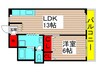 第１日東ハイツ 1LDKの間取り