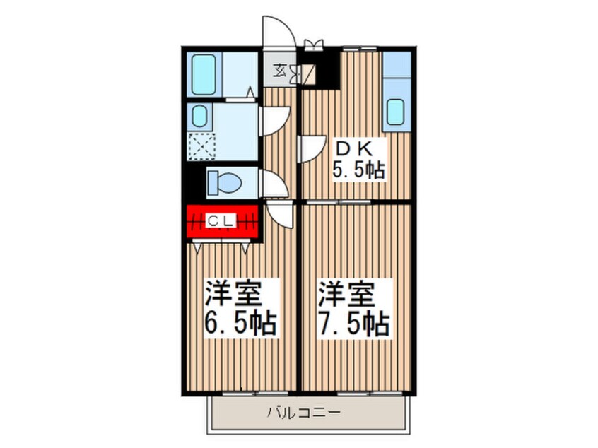 間取図 アム－ルユイットⅡ