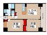 ｻﾝｸﾚ-ﾙ荒川ﾌﾞﾗﾝｶﾞ-ﾃﾞﾝ 2LDKの間取り