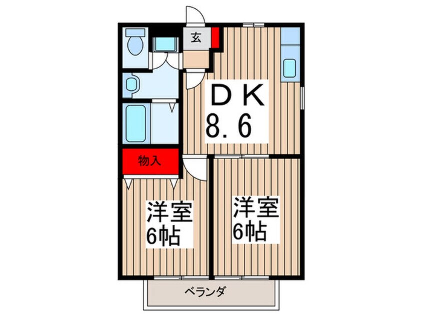 間取図 ベルフラット