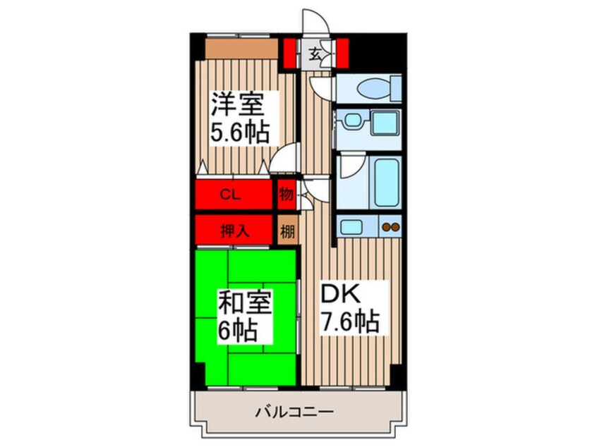 間取図 パ－クマグノリア越谷