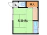 久世コーポ 1Rの間取り