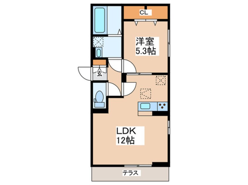 間取図 Dスクエア金森東